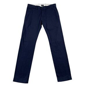 J.Crew Chino Pants Mens 29x30 Navy Slim Flex Business Casual Preppy